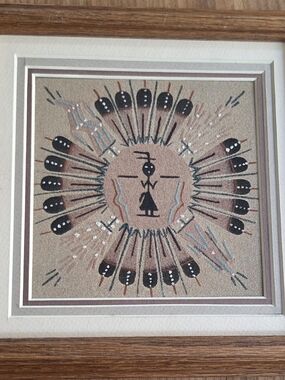 Native American Navajo Sand Paintings. Signed.